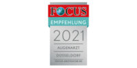 FCGA Regiosiegel 2021 Augenarzt Düsseldorf von Focus